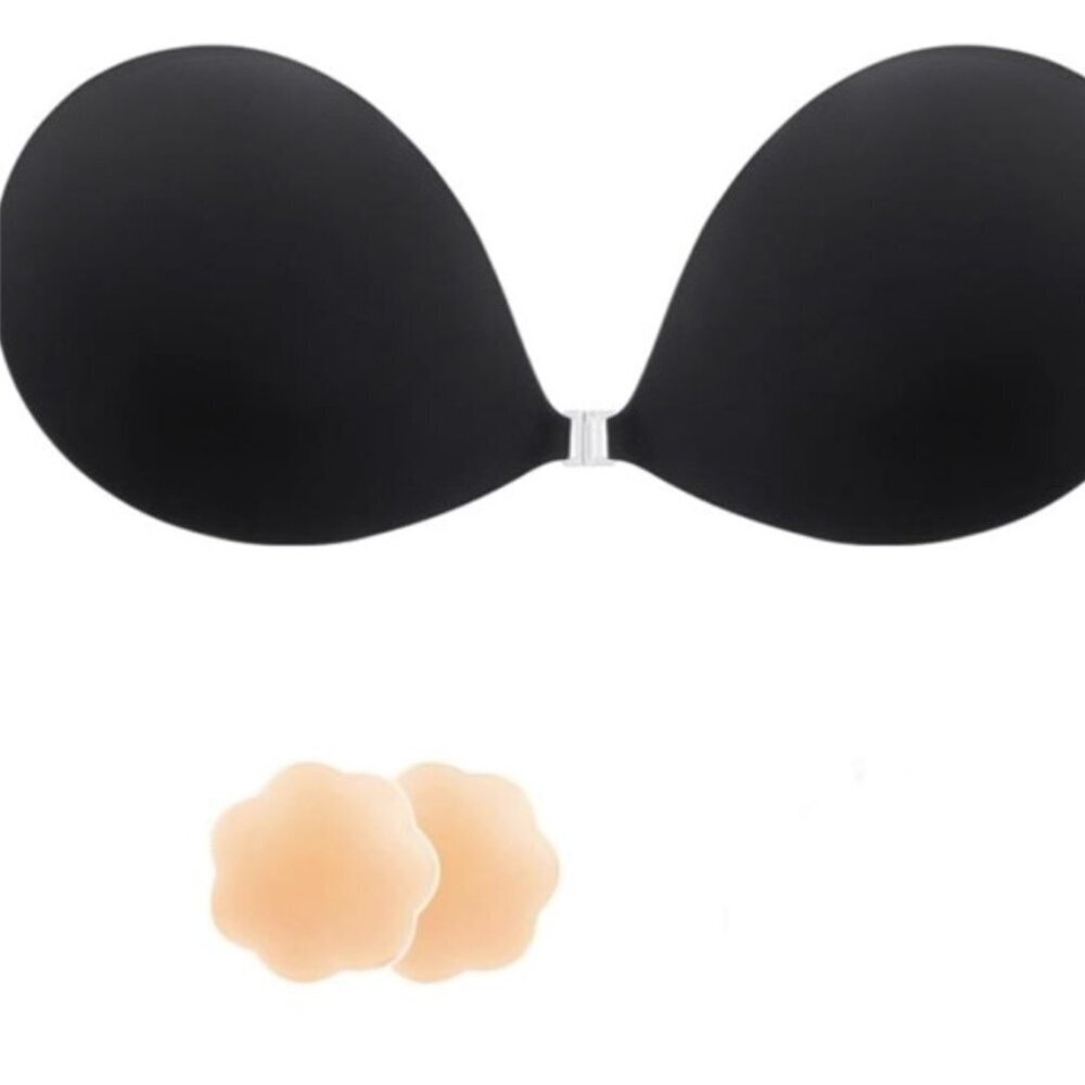 STRAPLESS ADHESIVE BRA WITH NIPPLE COVERS